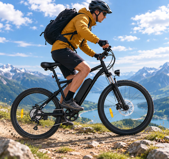 Electric Bike for Adults, 26'' Up to 50 Miles 20MPH Electric Mountain Bike with 48V Removable Battery 500W Motor UL2849 Class 2 (Blue)