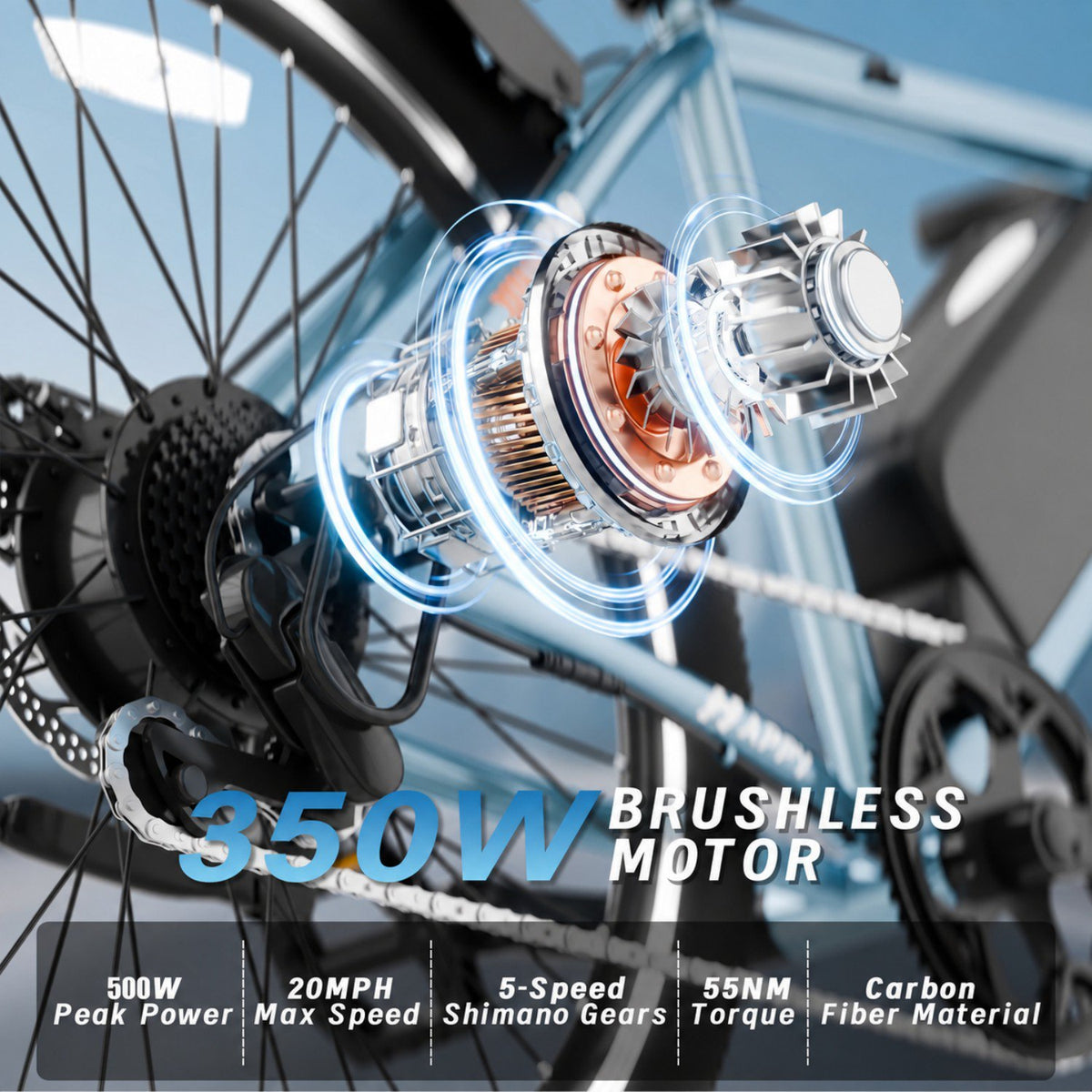 Electric Bike for Adults, 26'' Up to 50 Miles 20MPH Electric Mountain Bike with 48V 430W Removable Battery 500W Motor UL2849 Class 2 (Grey)