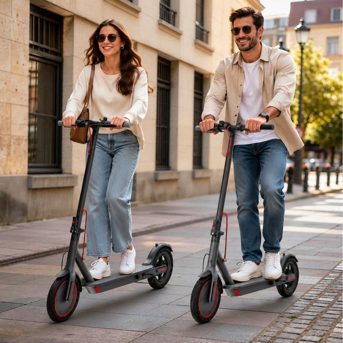 JOYHIS J078 Electric Scooter for Adults, 350W Motor, 19mph Speed, 8.5" Solid Tires, Max 21 Miles Range, Foldable Commuter E-Scooter