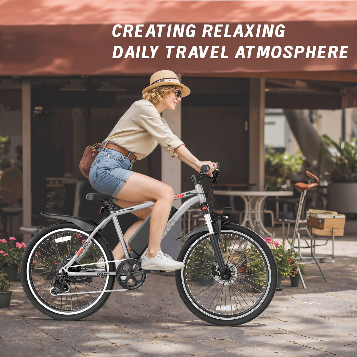 Electric Bike for Adults, 26'' Up to 50 Miles 20MPH Electric Mountain Bike with 48V 430W Removable Battery 500W Motor UL2849 Class 2 (Grey)