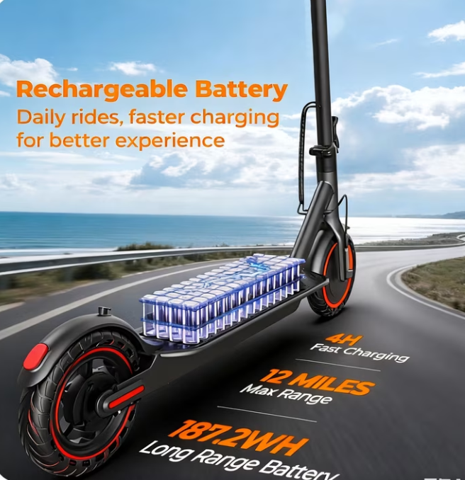 Refurbished Like New Electric Scooter for Adults, 350W motor 15 MPH Portable Folding Commuting Electric Scooter Up to 21 Miles Range, 8.5"Anti-skid solid tyre