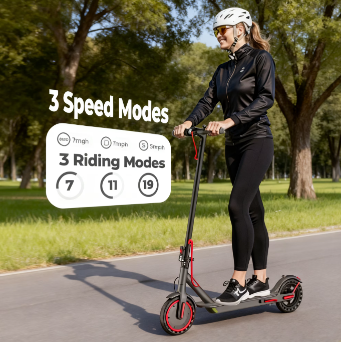 Refurbished Like New Electric Scooter for Adults, 350W motor 15 MPH Portable Folding Commuting Electric Scooter Up to 21 Miles Range, 8.5"Anti-skid solid tyre