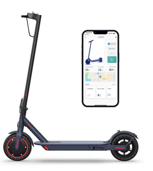 Refurbished Like New Electric Scooter for Adults, 350W motor 15 MPH Portable Folding Commuting Electric Scooter Up to 21 Miles Range, 8.5"Anti-skid solid tyre