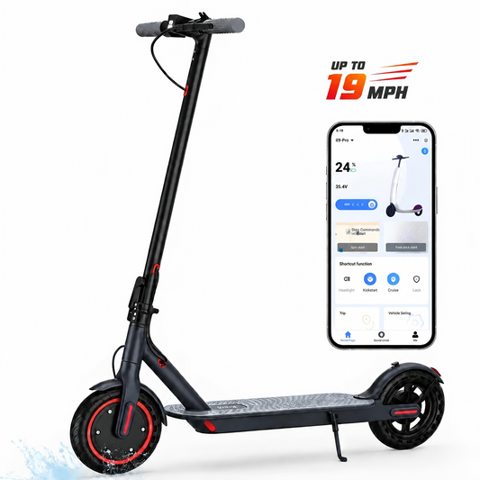 JOYHIS J078 Electric Scooter for Adults, 350W Motor, 19mph Speed, 8.5" Solid Tires, Max 21 Miles Range, Foldable Commuter E-Scooter
